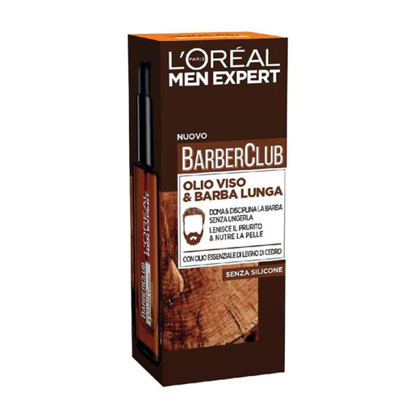 L'Oreal Paris BarberClub Olio Viso & Barba Lunga -30 ml