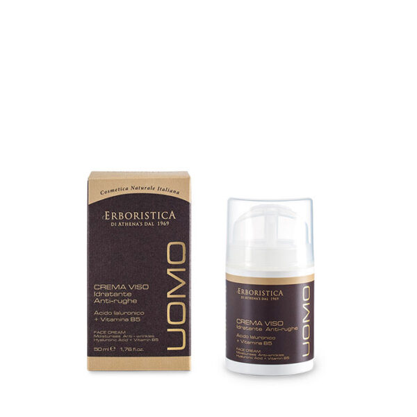 L'Erboristica Uomo Crema Viso Idratante Anti Rughe -50 ml