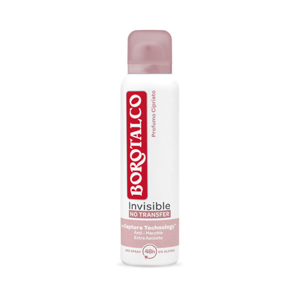 Borotalco Deodorante Spray Invisible Profumo Cipriato -150 ml
