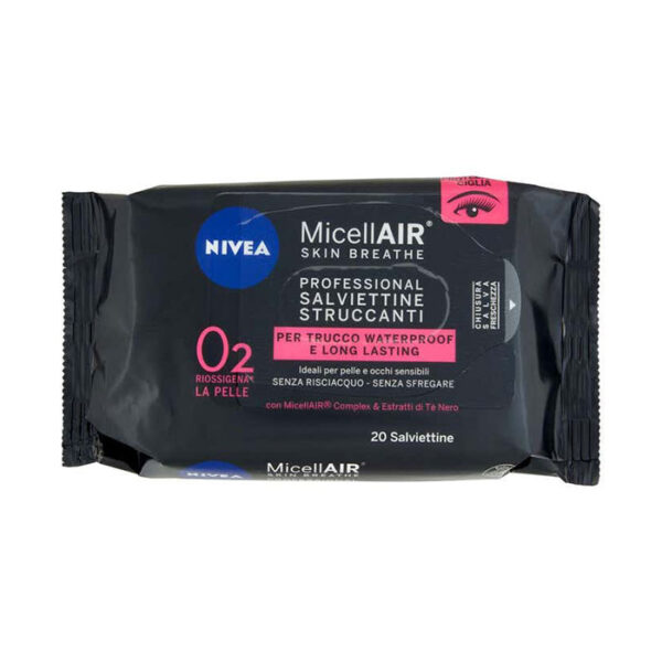 Nivea MicellAIR Salviettine Struccanti Professional -20 Pezzi