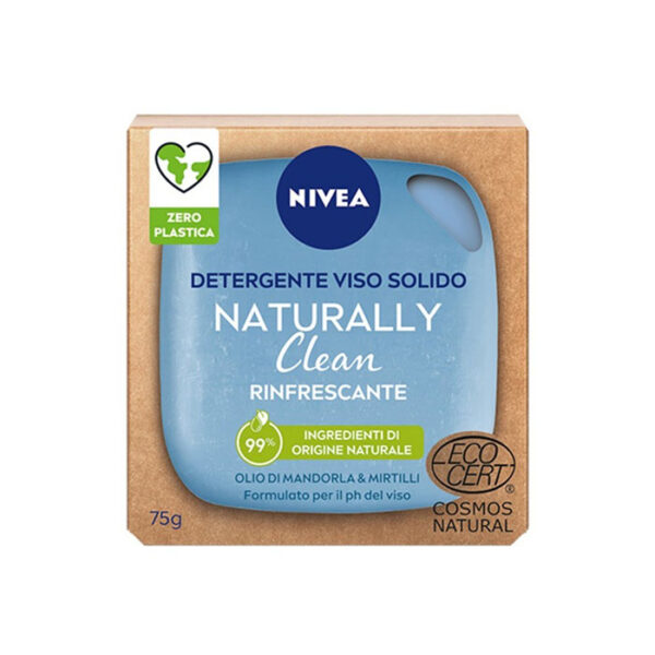 Nivea Detergente Solido Naturally Clean Rinfrescante -75 ml
