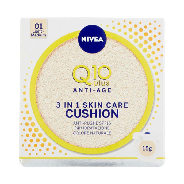 Nivea Q10 Plus Anti-Age 3 in 1 Skin Care Cushion 15 g  01 LIGHT MEDIUM