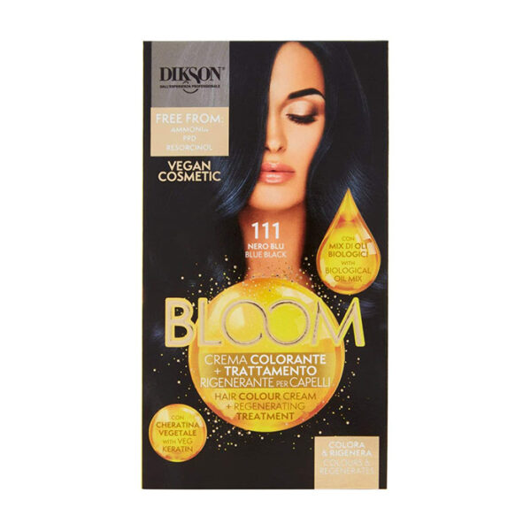 Dikson Crema Colorante Bloom -Colore N.111 Nero/Blu
