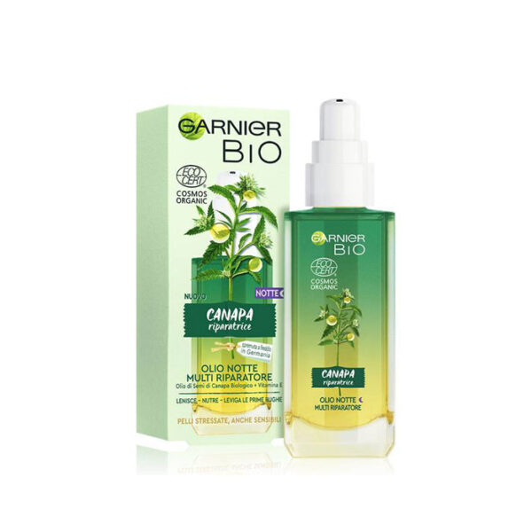 Garnier Bio Olio Notte Multiriparatore Canapa Riparatrice -30 ml