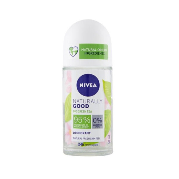 Nivea Deodorante Roll On Naturally Good Bio Green Tea -50 ml