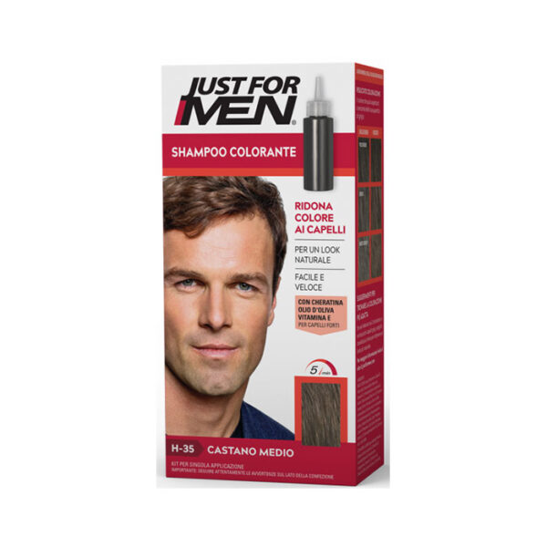 Just for Men Shampoo Colorante Castano medio