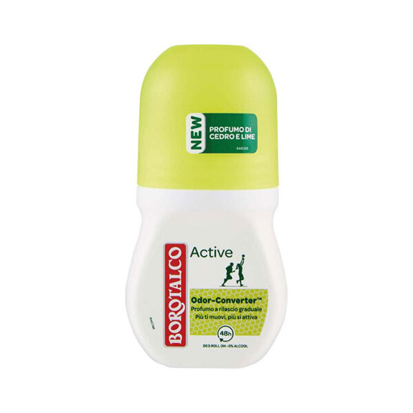 Borotalco Deodorante Roll On Active Profumo Profumo di Cedro e Lime