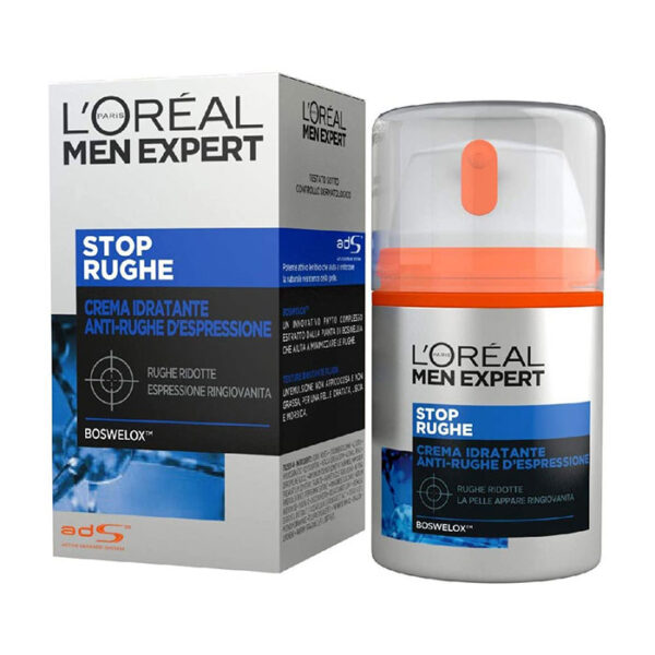 L'Oreal Paris Men Expert Stop Rughe Crema Idratante Anti-Rughe d'Espressione -50 m