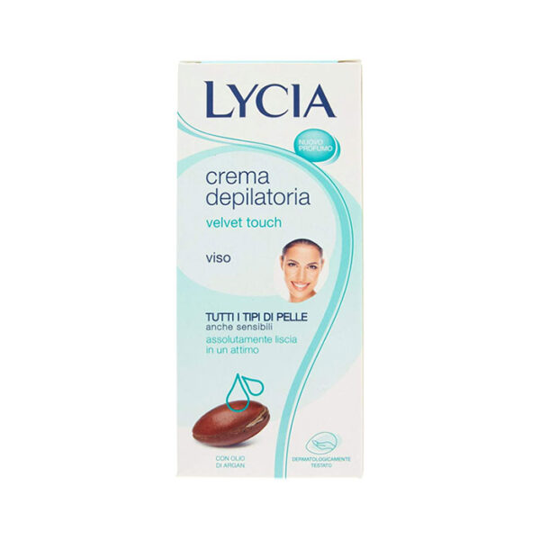 Lycia Velvet Touch Crema Depilatoria Viso Tutti i Tipi di Pelle -50 ml
