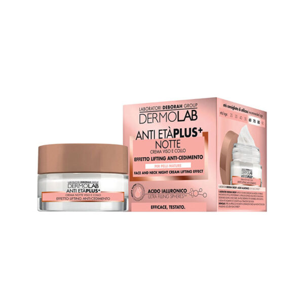 Dermolab Crema Notte Viso e Collo Effetto Lifting Anti Cedimento -50 ml