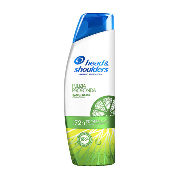 Head & Shoulders Shampoo Anti Forfora Pulizia Profonda Capelli Grassi -250 ml