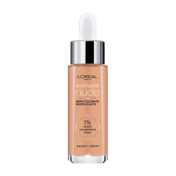 L'Oreal Paris Fondotinta Accord Parfait Nude -3-4 Light Medium