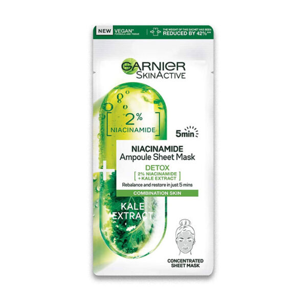 Garnier Maschera in Tessuto Ampolla Detox Purificante