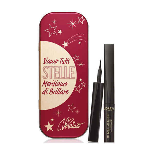 L'oreal Kit Occhi Eyeliner Nero Superliner Black Lacquer