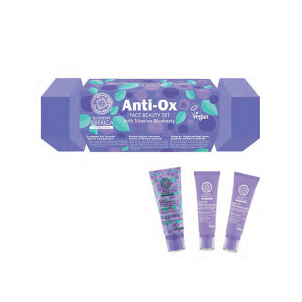 Natura Siberica Gift Set Antiossidante -Crema Detergente+ Maschera Notte + Eye Patch Mask