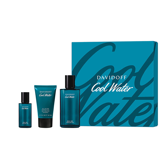 Davidoff Confezione Regalo Cool Water Eau de Toilette 75 ml + Shower Gel + edt 15 ml