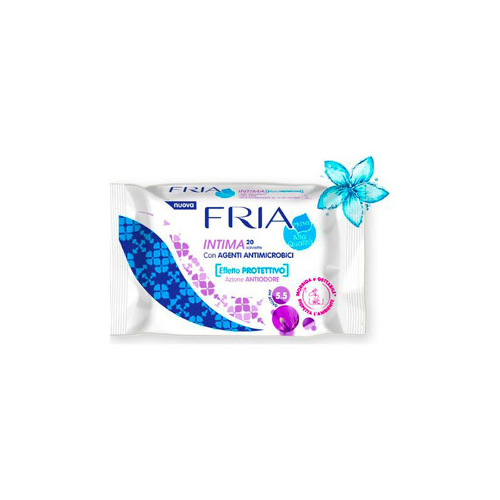 Fria Salviette Intime con Agenti Antimicrobici effetto Protettivo 20 pz -  Beauty Profumerie