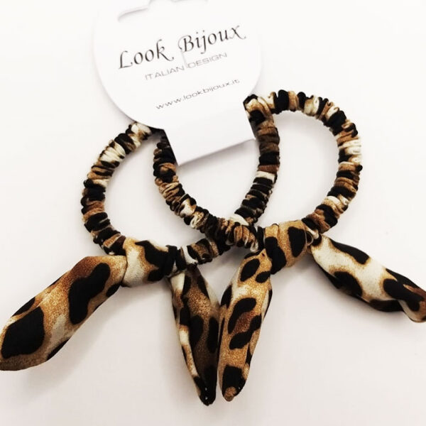 Look Bijoux Elastico per Capelli Leopardato