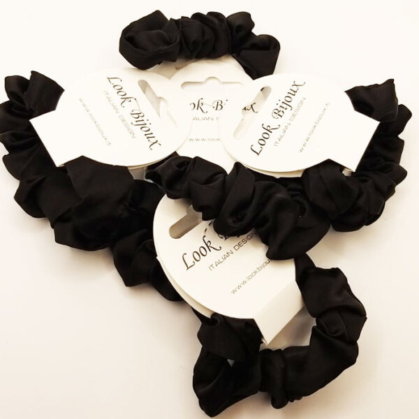 Look Bijoux Elastico per Capelli Nero