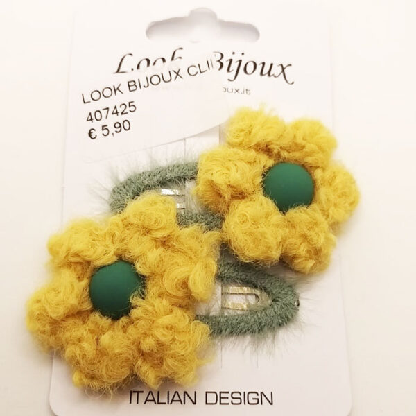 Look Bijoux Mollette per Capelli Coppia Fiori
