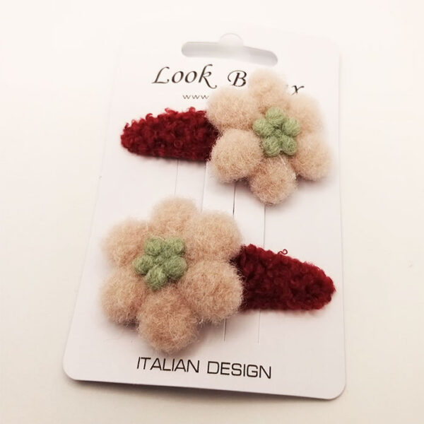 Look Bijoux Mollette per Capelli Coppia Fiori