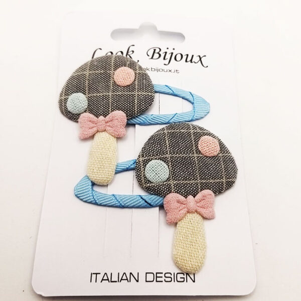 Look Bijoux Mollette per Capelli Coppia Funghetto
