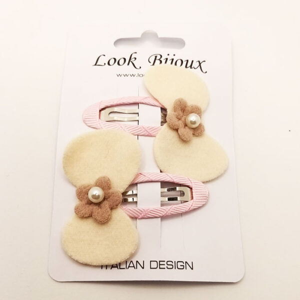 Look Bijoux Mollette per Capelli Coppia Fiori