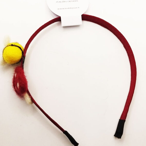 Look Bijoux Cerchietto per Capelli Rosso con Ape
