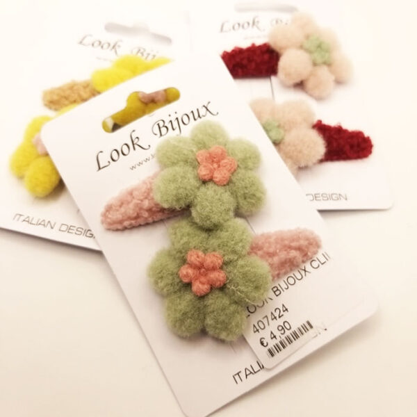 Look Bijoux Mollette per Capelli Coppia Fiori
