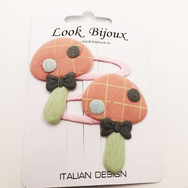 Look Bijoux Mollette per Capelli Coppia Funghetto