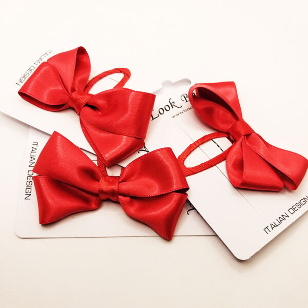 Look Bijoux Mollette Per Capelli Rosse con Fiocco