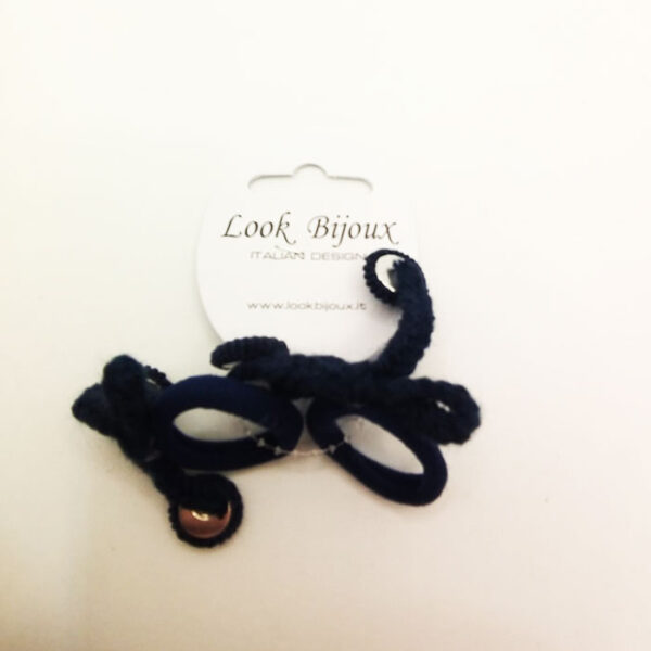 Look Bijoux Elastico per Capelli Coppia Blu o Rossa