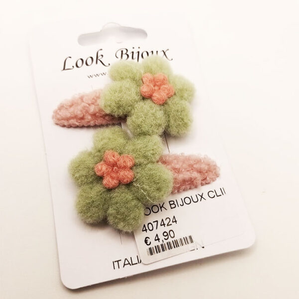 Look Bijoux Mollette per Capelli Coppia Fiori