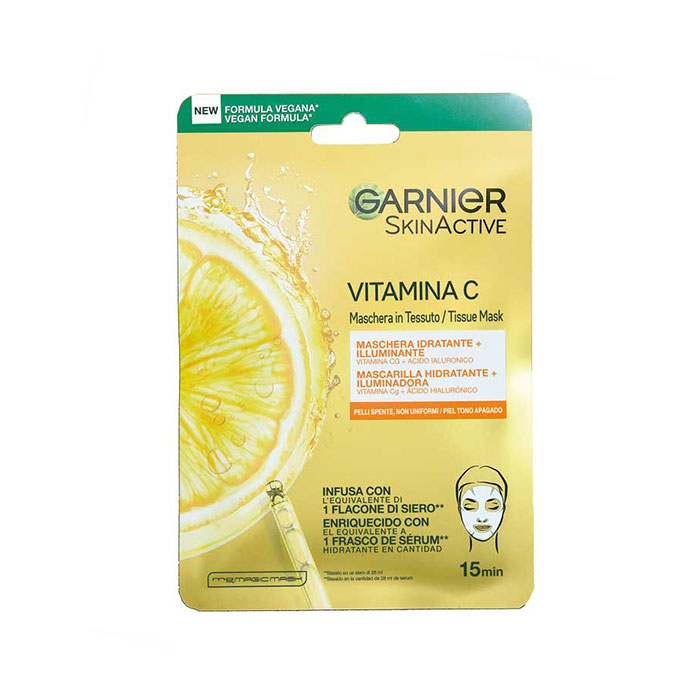 Garnier Maschera in Tessuto Vitamina C Illuminante e Idratante - Beauty  Profumerie