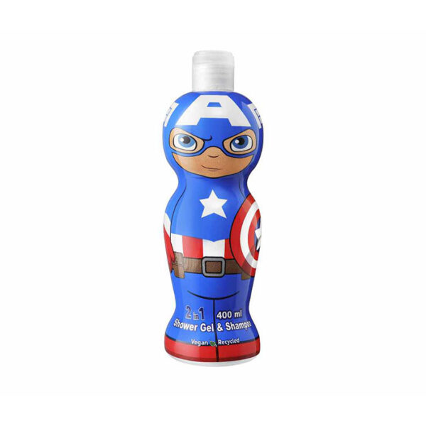 Marvel Capitan America Gel Doccia e Shampoo 2 in 1 per Bambini -400 ml