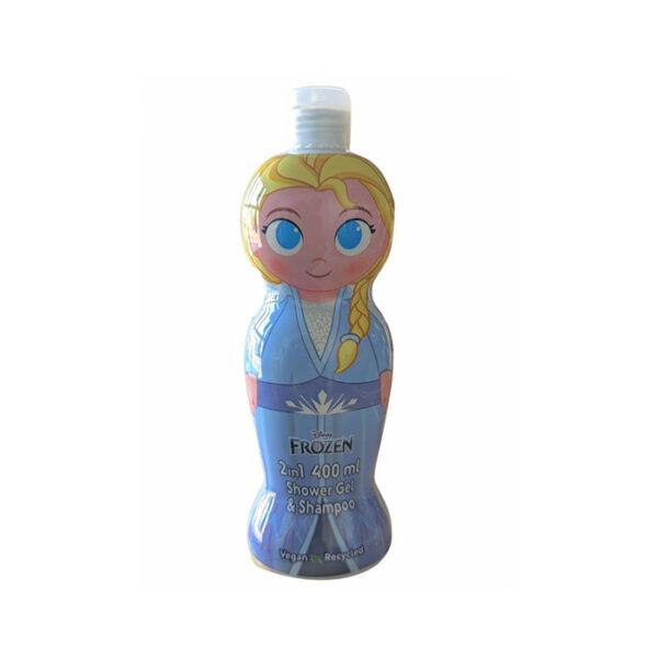 Disney Frozen Elsa Gel Doccia e Shampoo 2 in 1 per Bambini -400 ml