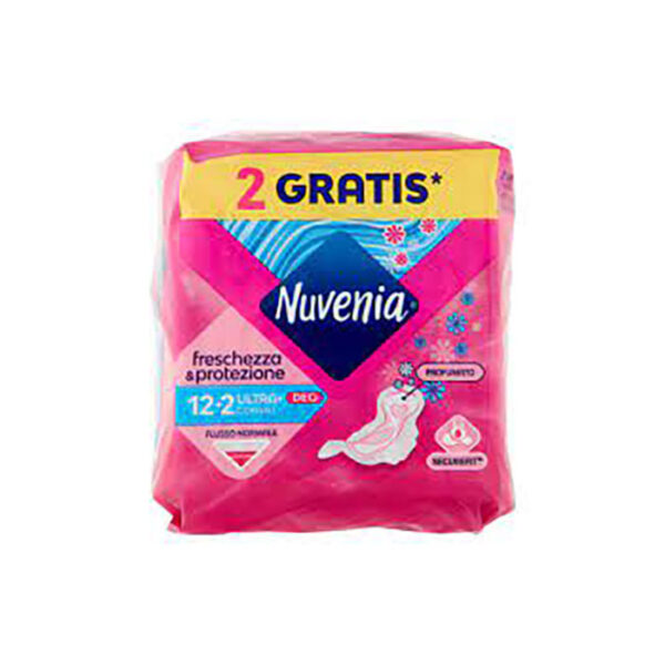 Nuvenia Assorbenti Ultra Sottile Deo Fresh Profumato con Ali -12+2