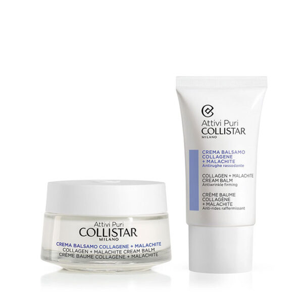Collistar Cofanetto Attivi Puri Crema Balsamo Collagene + Malachite