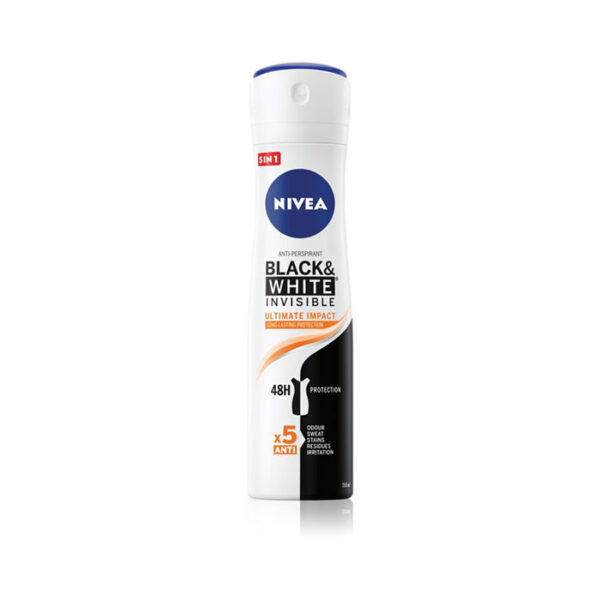 Nivea Deodorante Spray Invisible Black and White Ultimate Impact -150 ml