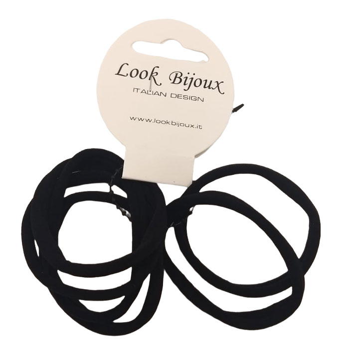 Loox Bijoux Elastico per Capelli Nero -6 Pezzi - Beauty Profumerie