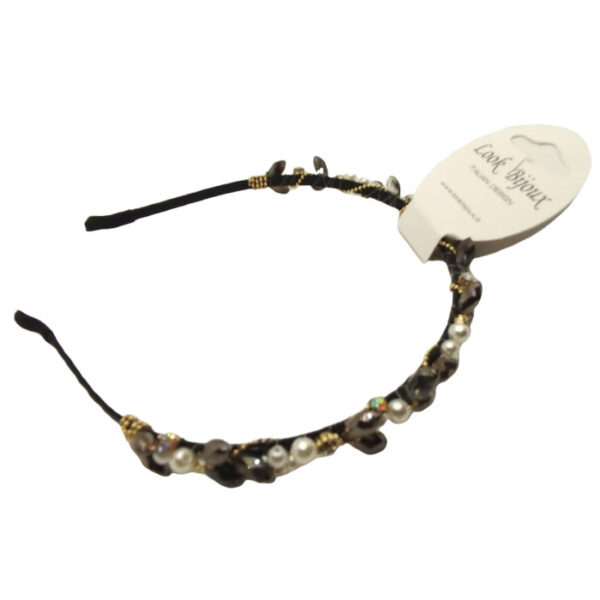 Look Bijoux Cerchietto per Capelli Perlato