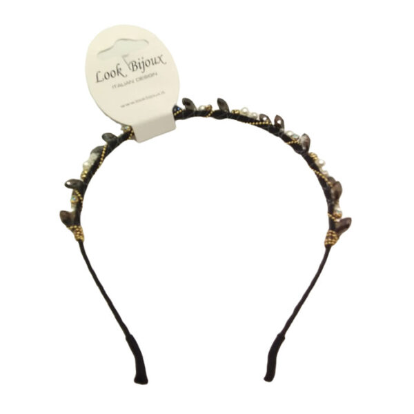Look Bijoux Cerchietto per Capelli Perlato