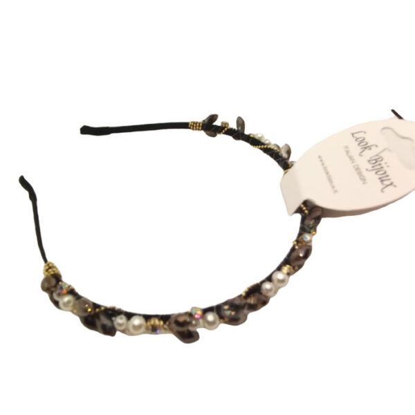 Look Bijoux Cerchietto per Capelli Perlato