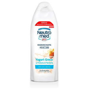 Neutromed Bagnoschiuma Con Complesso Micellare Yogurt Greco E Profumo di Mandorla -600 ml
