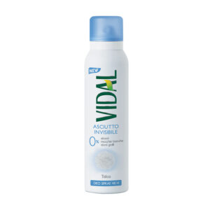Vidal Deodorante Spray Talco Asciutto Invisibile 48H -150 ml