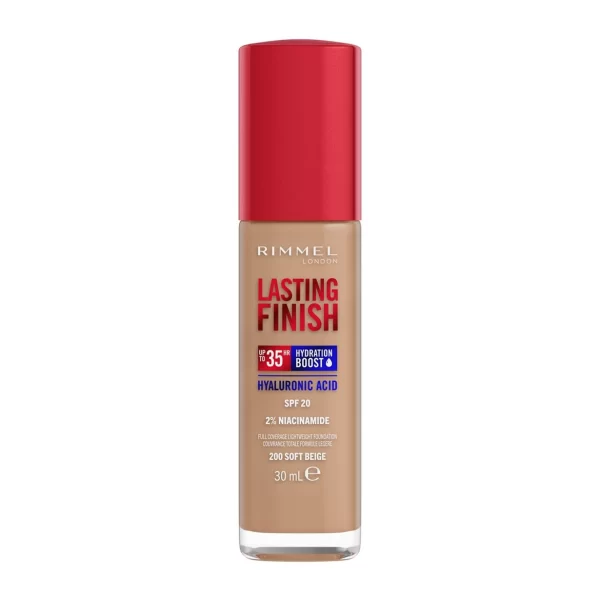 Rimmel Fondotinta Lasting Finish 35h - 200 Soft Beige